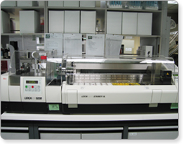 Cover slipper(Lecica,CV5030) &Automatic stainer(Leica, Autostainer XL)